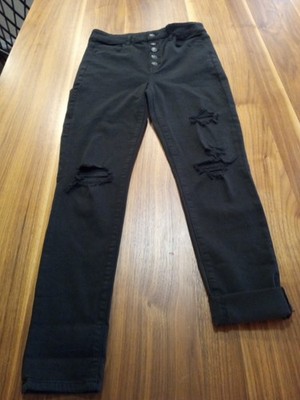 Woman American Eagle Pants Next Level Stretch Black Size 10