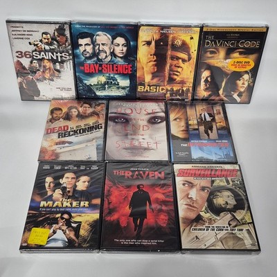 Thriller Movie DVD Bundle 10 Pack Da Vinci Code Basic The Maker New Sealed