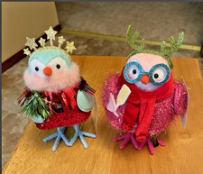 Target Wondershop Holiday Featherly Friends Soiree  Gala Fabric Birds 2025