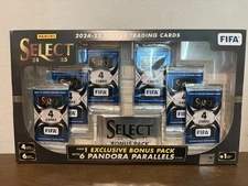 2024-25 Panini Select FIFA Soccer Box – 6 Packs + 6 Pandora Parallels NEW Sealed