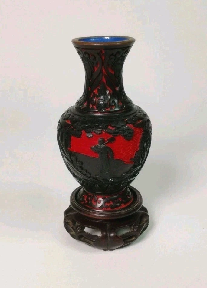 中国雕漆花瓶| eBay
