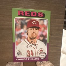 Topps Connor Phillips Cincinnati Reds 2024 Heritage Rookie Autograph #674