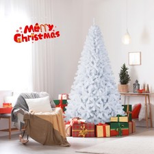 7.5Ft Hinged Artificial Christmas Tree Premium Pine Tree 1346 Tips with Stand