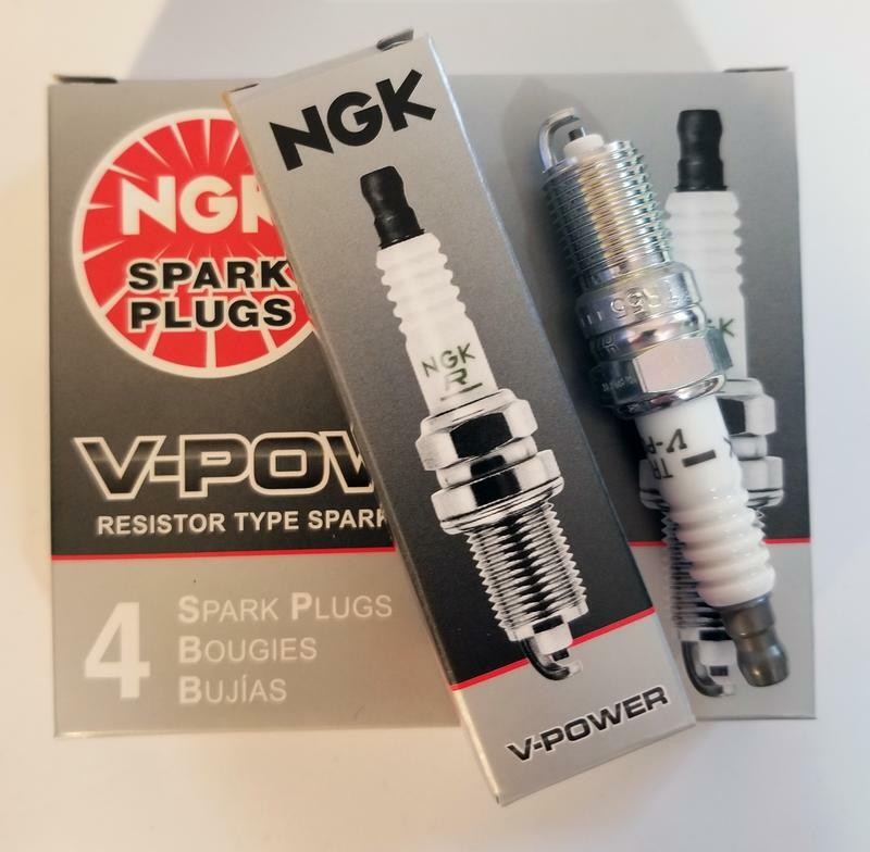 4 Pack Genuine NGK 3951 V-Power Spark Plugs TR55 for Select Ford and GM Vehicles
