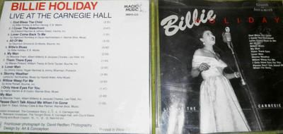 CD BILLIE HOLIDAY - LIVE AT THE CARNEGIE HALL
