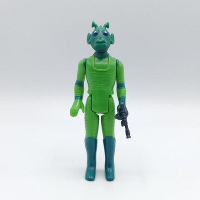 VINTAGE STAR WARS   GREEDO   ORIGINAL FABRIKFEHLER UNBEMALT HAND E176