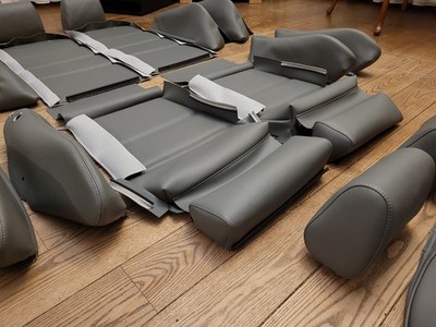 1982 - 1992 BMW E30 Convertible/Cabrio Vinyl Seat Covers Gray RESTAauto