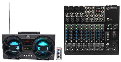 Mackie 1202VLZ4 12-ch Analog Low-Noise Mixer w/ 4 ONYX Preamps + Free Speaker !