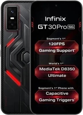 Infinix GT 30 Pro 5G+ (Black 256GB 8GB RAM)Dimensity 8350 Ultimate Unlocked
