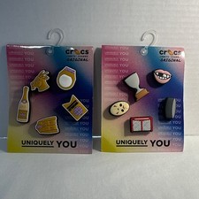 Crocs Jibbitz Shoe Charms 10-Pack Bundle, Hockey Theme, Winner Pack Multicolor