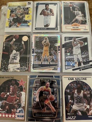 18 Card Basketball Lot Utah Jazz Stars Rookies Vintage and More 036