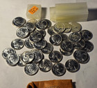 1963 WASHINGTON QUARTER BU SILVER ROLL OPEN OBW-ORIGINAL BANK ROLL-OPENED W/TUBE — photo 4