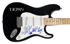 The 1975 Band Signed Autograph Electric Guitar Matty Healy Ross George Adam JSA