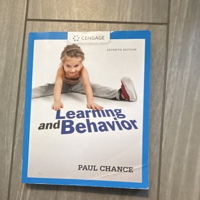 Cengage Learning Learning and Behavior 7th Edition Paul Chance Paperback 2014