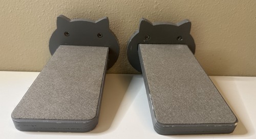 Cat Wall Step Solid Wood Multipurpose with Pad Indoor Wall Mounted Cat Bed