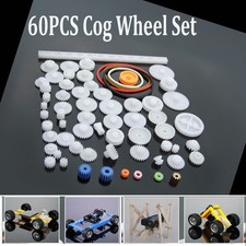 Accessoires roue à engrenages poulie moteur robot jouet plastique 60 sortes enf