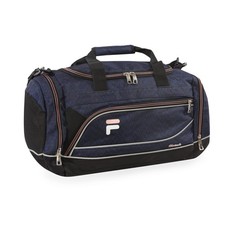Fila Sprinter 19" Sport Duffel Bag, Black/Teal Static Blue Pink