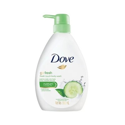 12x Dove Go Fresh Body Wash Cucumber Green Tea Hydrating Moisture 550ml
