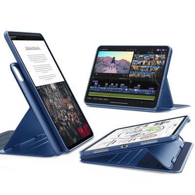 ESR for iPad Pro 13 Inch Case (M5/M4) 2025/2024, Rotating Case , Blue