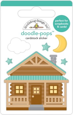 Doodlebug Doodle-Pops 3D Stickers-Cabin Fever DP7462