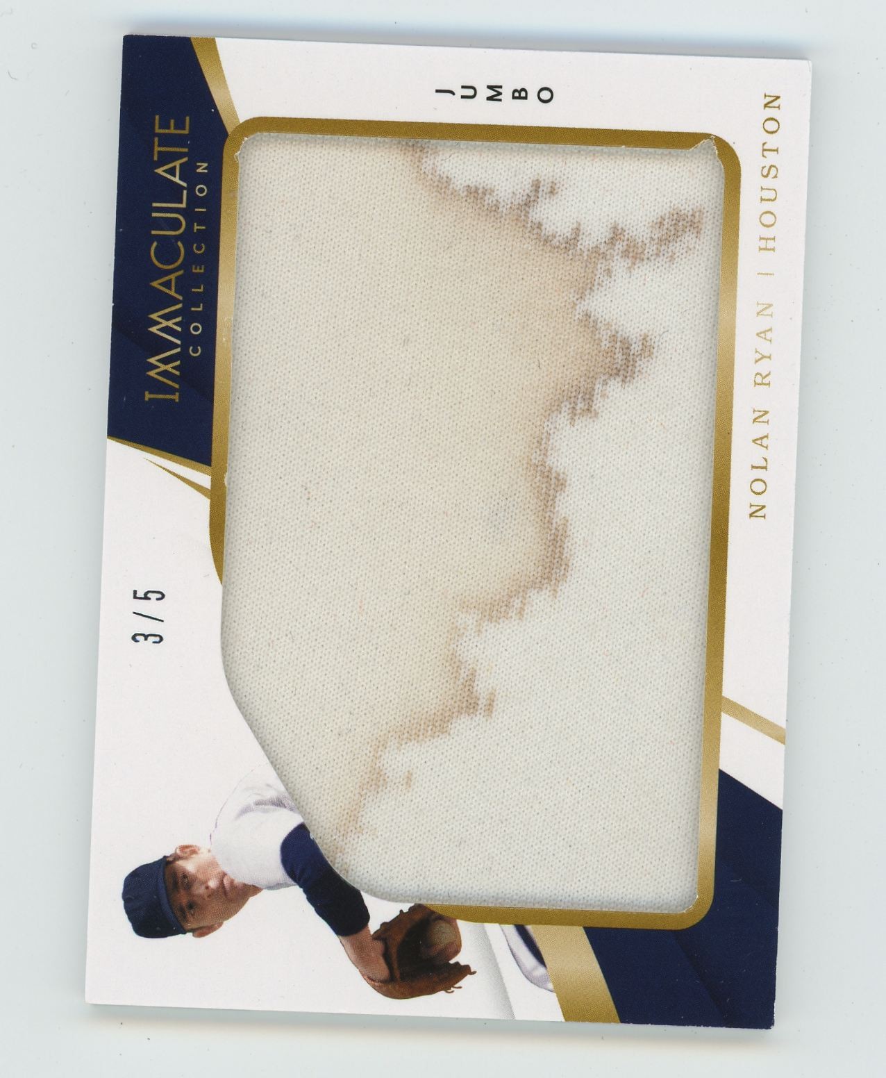 2018 Immaculate Nolan Ryan Jumbo Jersey Relic 3/5 Astros