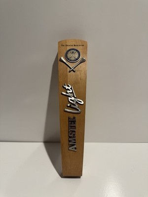 Amstel Light Wooden Beer Tap Handle Knob Draft Faucet Handle - Breweriana