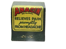 Anacin Medication Jersey City, N.J. Meds  Matchbook Paper  Advertising  Vintage