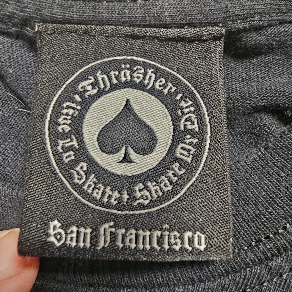 Patch Ricamato Thrasher Con Pentagramma Baphomet - Da Cucire Su Giacca O Borsa - Foto 2