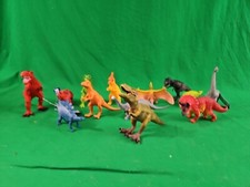 Dinosaur Figures Mixed Lot of 13 Assorted Brands Various Sizes Hard Plastic