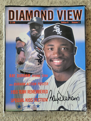 Chicago White Sox Diamond View 1999 Official Baseball Mag! Big R. Durham Poster!