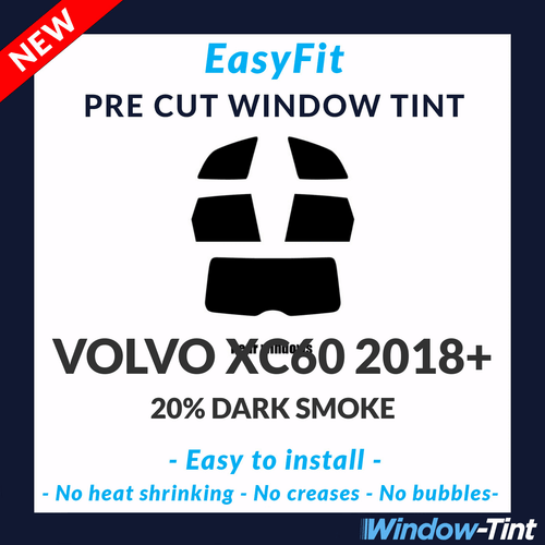EasyFit Static Pre Cut Window Tint For Volvo XC60 2018 20% Dark Rear - Picture 1 of 3