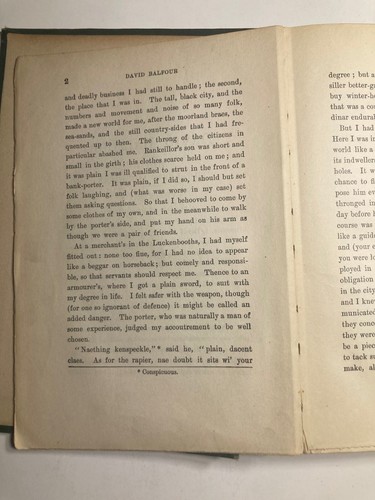 David Balfour biographical Edition Robert Louis Stevenson 1905 Rare - Imagen 18 de 22