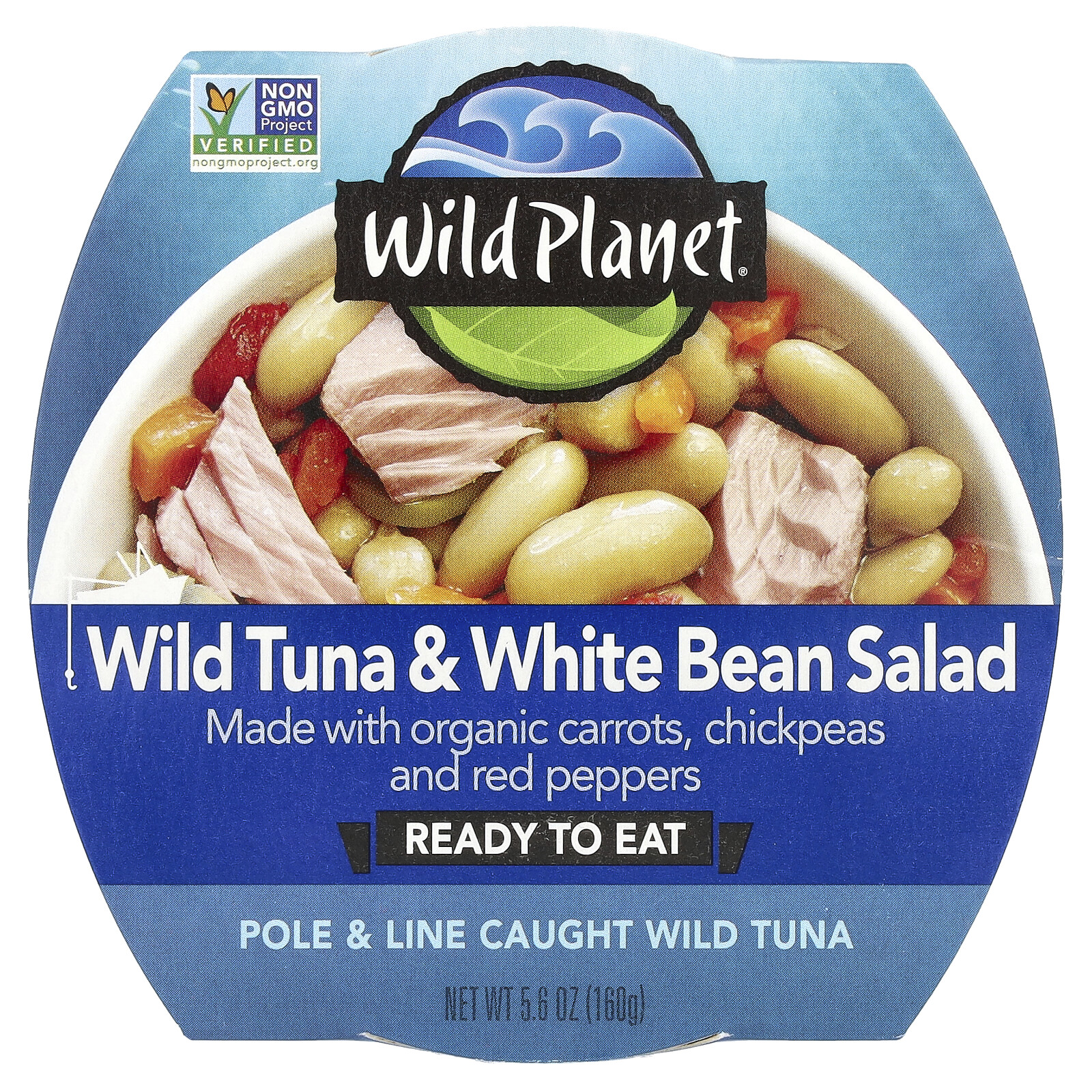 Салат из дикого тунца и белой фасоли, 5,6 унций (160 г)