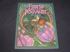 Faerie Nouveau Adult Coloring Book  by Herb Leonhard  Brand New PB  