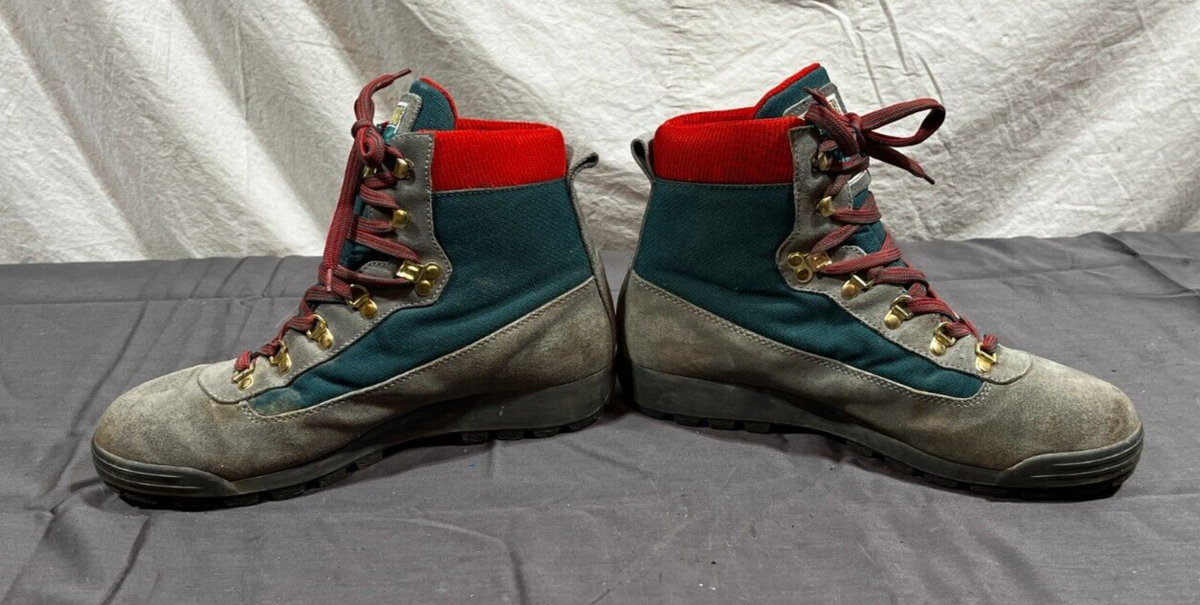 Tecnica Skywalk Trekking Gray Suede Hiking Boots Mens 6 Womens 7 VTG 90s Vintage Men main image 2