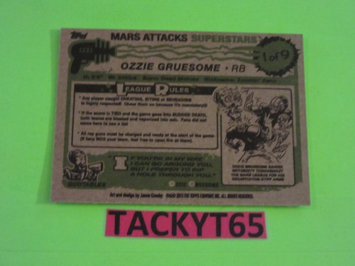 MARS ATTACKS OCUPACIÓN MARS ATTACKS SUPERESTRELLAS TARJETA(S) NUEVA ELIGE - Imagen 16 de 30