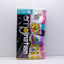 Girls Handcraft Emojination 7 Pack Hipster Panties Underwear Size 4