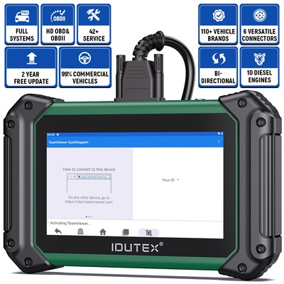 Heavy Duty Truck Diesel OBD2 Scanner Diagnostic Tool Speed Limit Adjustment DPF