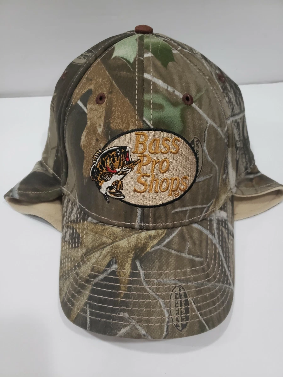 Bass Pro Shop Logo Hat Realtree Fleece | w/ Ear eBay EUC Hardwoods Fit Flex Flaps Camo