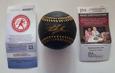 Nolan Gorman Signed Auto Black OML Baseball USA SM JSA COA Holo Cardinals