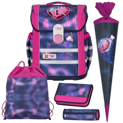 PEARL - Herz - McNeill Ergo MAC mit McAddy Schulranzen-Set 5tlg. mit SCHULTÜTE