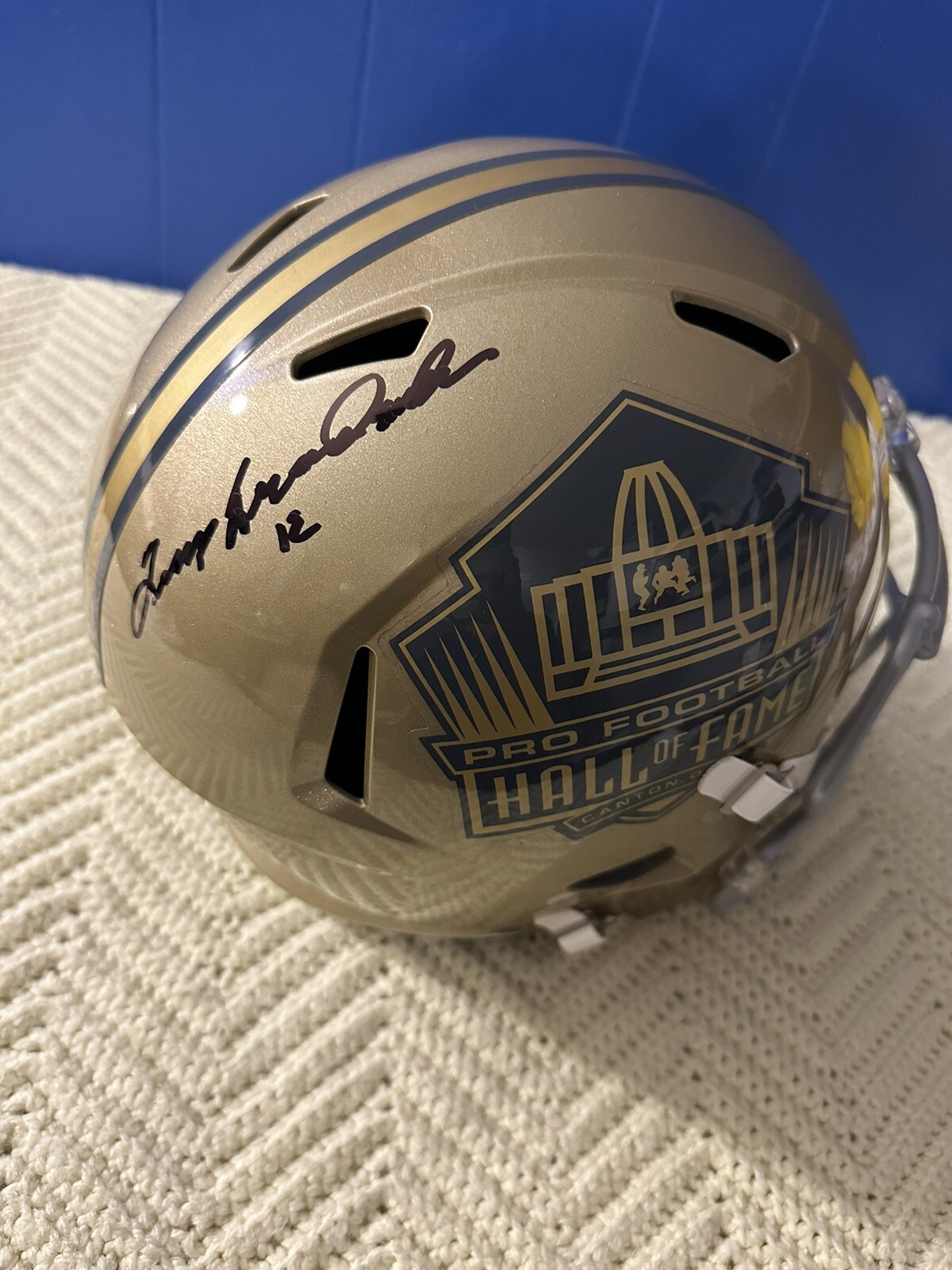 Terry Bradshaw Autographed Signed Full Size Replica Helmet HOF 89 F/S Beckett Authentication COA 