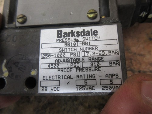 BARKSDALE PRESSOSTATO 96101-BB1 CADAUNO 1 - Foto 3 di 5
