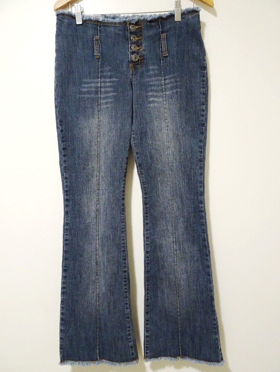 Vtg 90s Y2K Zana Di Frayed Denim Low Rise Bratz Doll Club