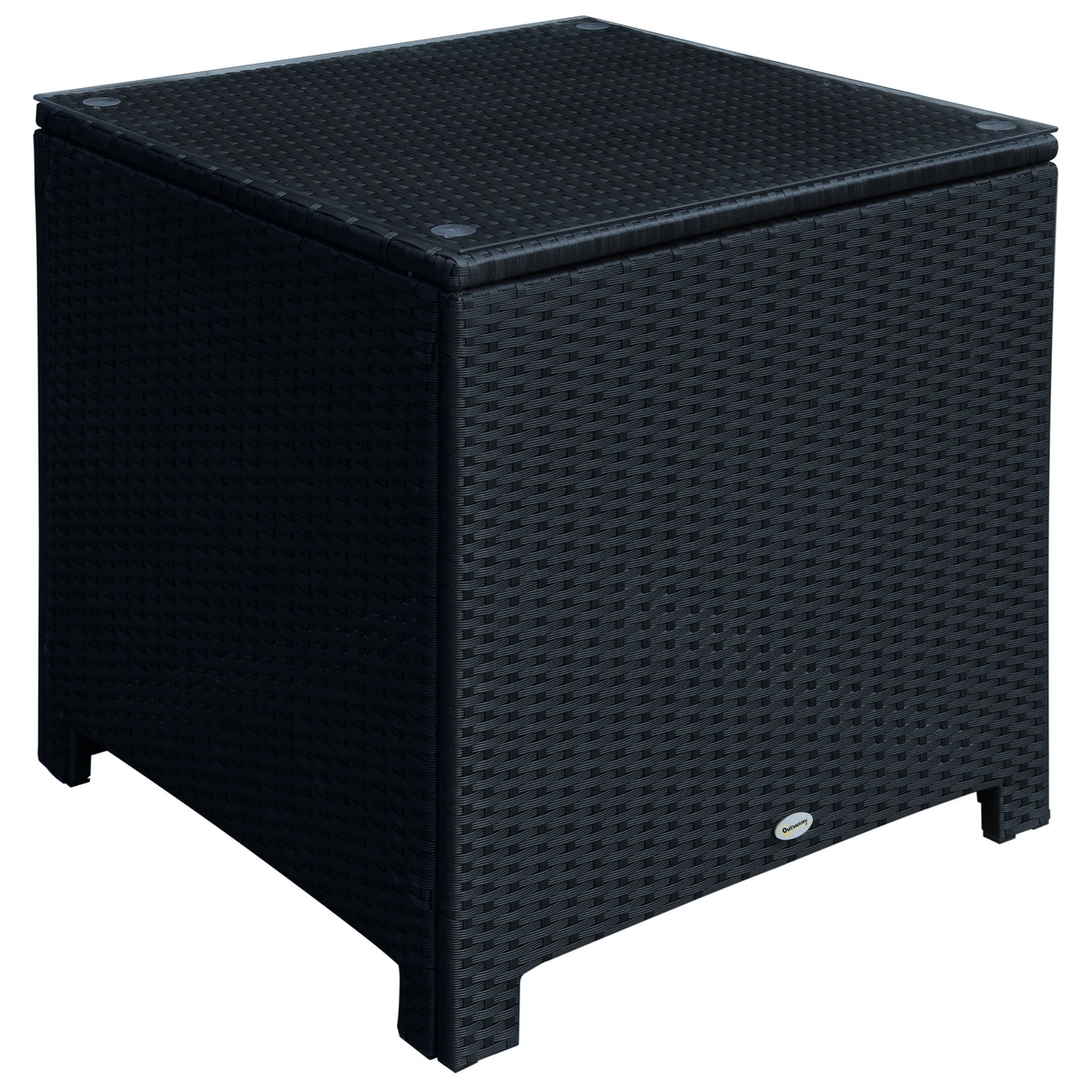 Outsunny black online rattan