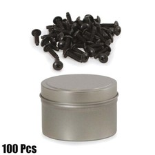  12-24 x 3/4" Rack Mount Screws Server Cabinet Shelves Steel Bolts Black 100 Pcs