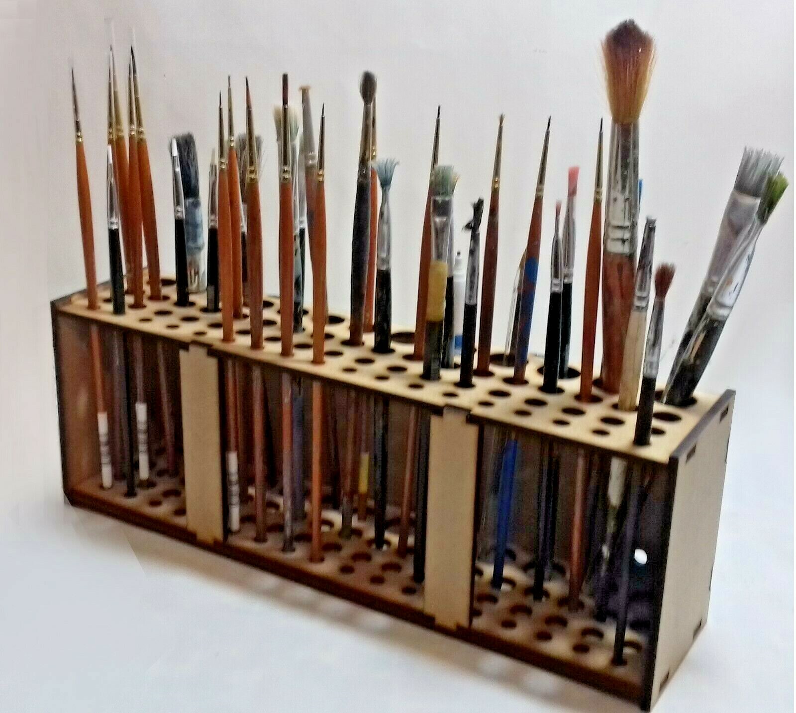 Paint Brush Holder stand Holds 67 Paint brushes Already Assembled Ready to use eBay