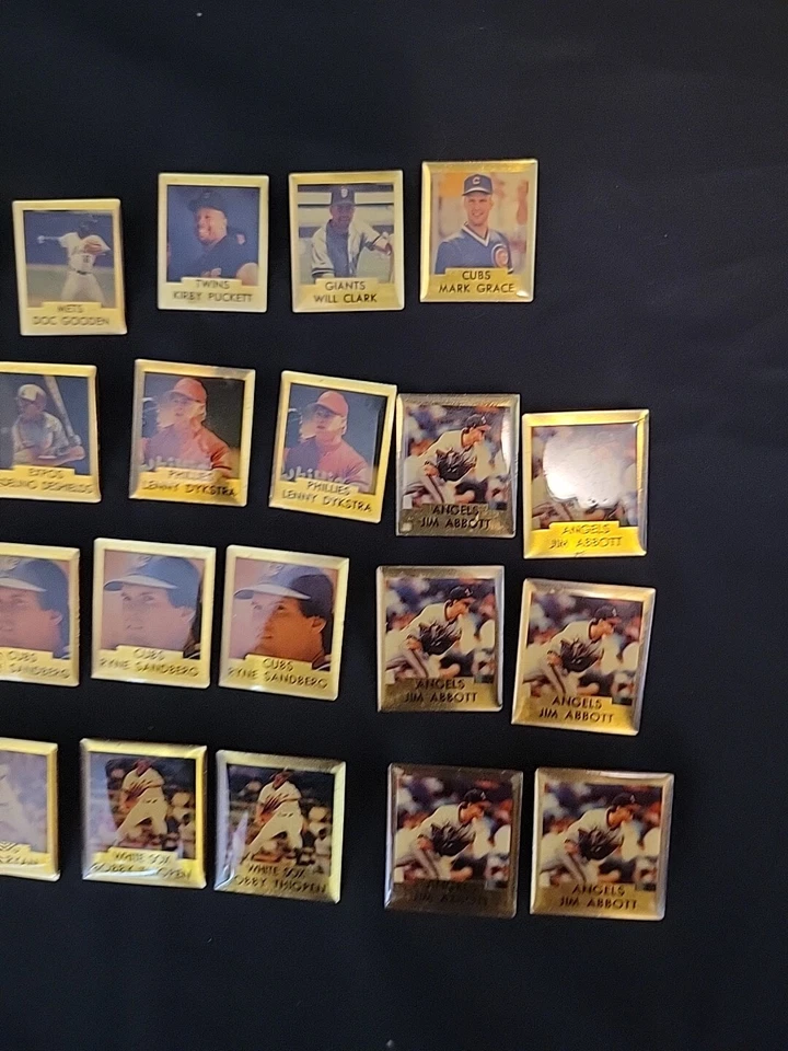 Rare 27 Vintage 1991 Edition ACE MLB Pins. Various Players And Teams. - Image 3 of 4