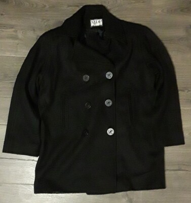 Manteau Vintage Mario De Pinto - 100% Laine - Taille M - Marron - Boutonné Et Doublé - Occasion Bon état