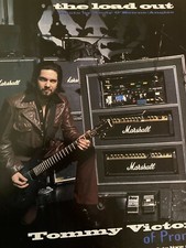 Tommy Victor, Prong, Marshall Amplifiers, Full Page Vintage Print Ad